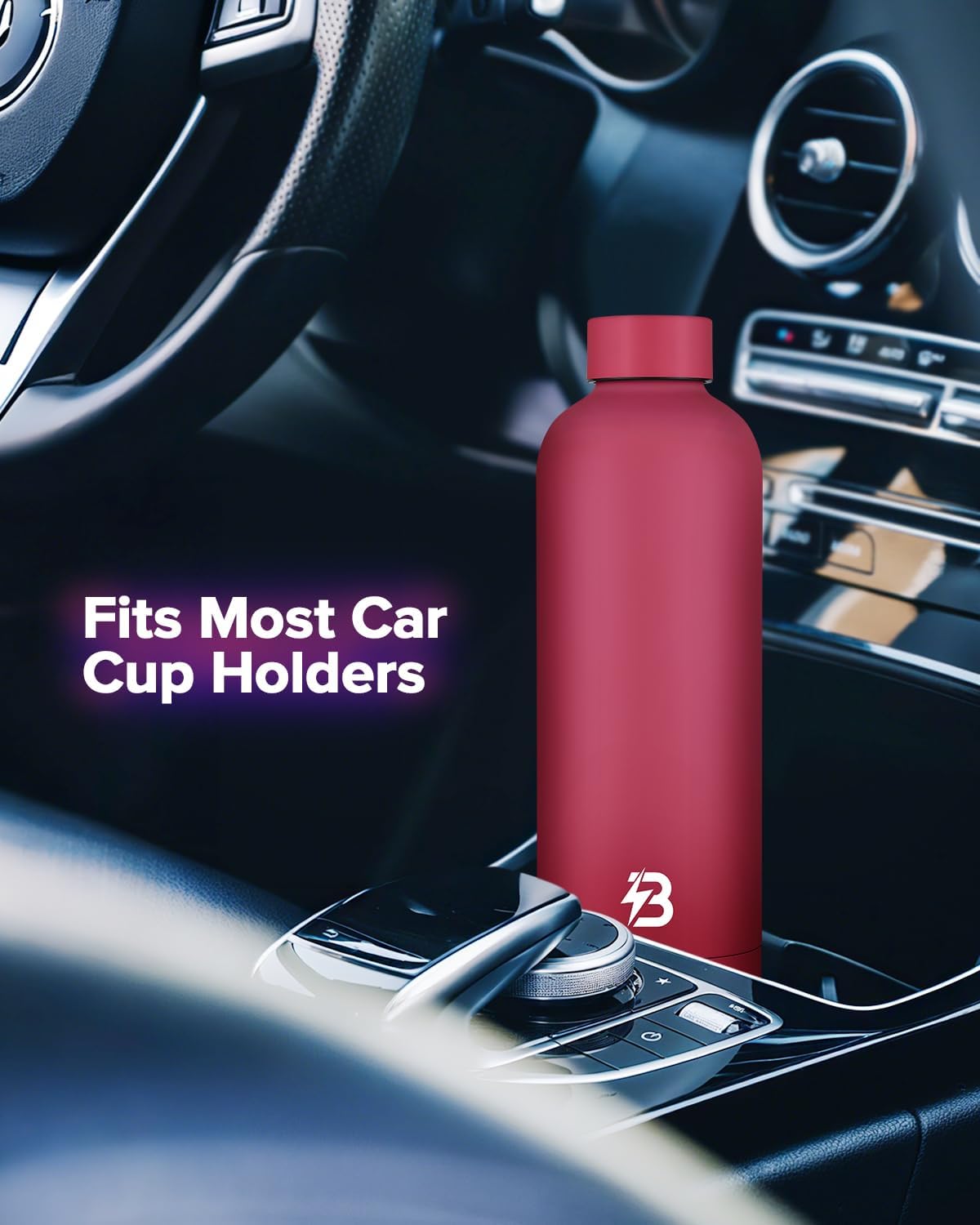 Stainless Steel Insulated Water Bottle no straw for Travel, Gym, 25oz, White