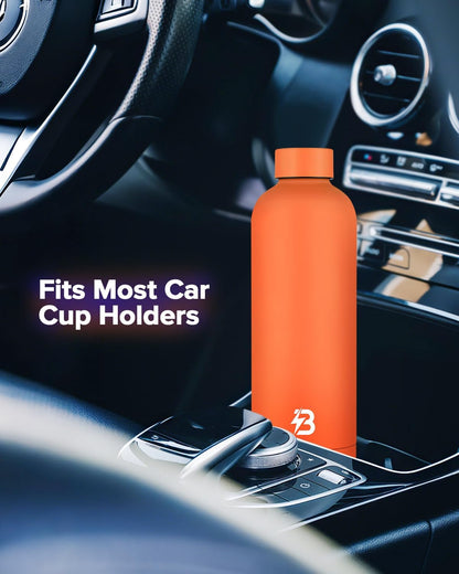 Stainless Steel Insulated Water Bottle no straw for Travel, Gym, 25oz, White