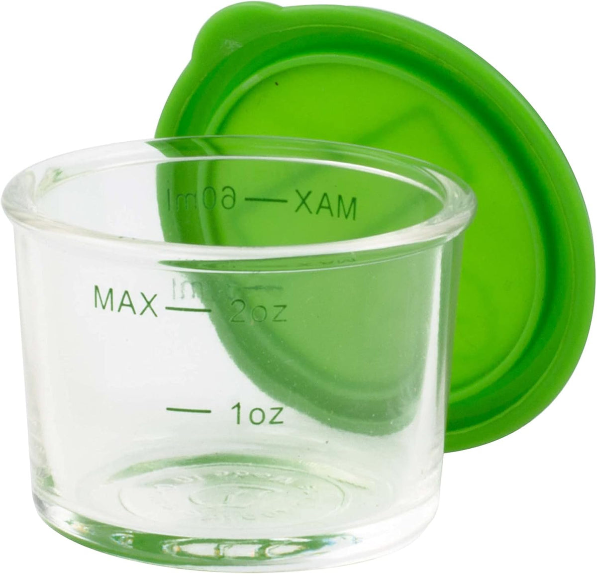 Glass Baby Food Storage Containers 4 Pk, 2oz Jars in Stackable Storage Tray