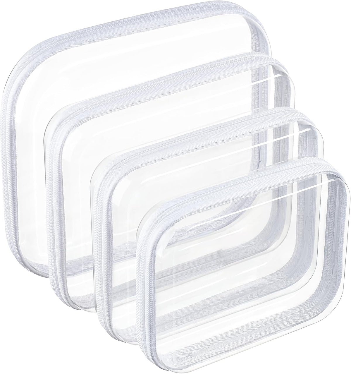 Clear Hard Shell Diaper Bag Organizer Pouches Cosmetic Bags