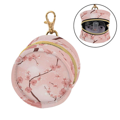 Beautiful Cherry Blossoms Baby Pacifier Holder Case, Dustproof Portable Storage Box for Diaper Bag Purse, Pacifier Storage Container for Boys & Girls