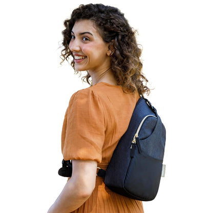 Diaper Bag Lightweight Crossbody, Black