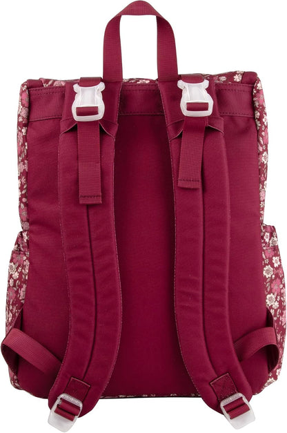 Multi-Function Floral Diaper Backpack and Travel Nappy Baby Bag with Changing Pad and Stroller Straps