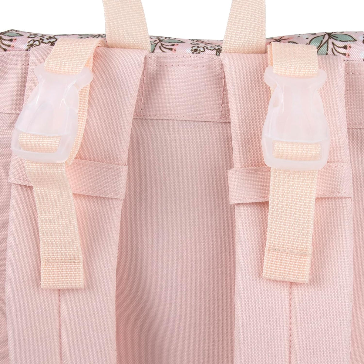 Multi-Function Floral Diaper Backpack and Travel Nappy Baby Bag with Changing Pad and Stroller Straps