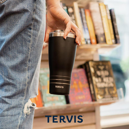 Tervis Traveler USA Pride Made in USA Double Walled Insulated Tumbler Travel Cup Keeps Drinks Cold & Hot, 20oz, Stainless Steel