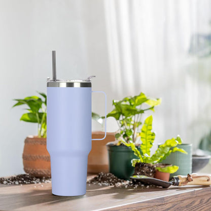 40 oz Stainless Steel Tumbler with Handle, Vacuum Insulated Tumblers Bulk, Reusable Double Wall Travel Coffee Mug, Durable Powder Coated Water Bottles(Army Green, 4)