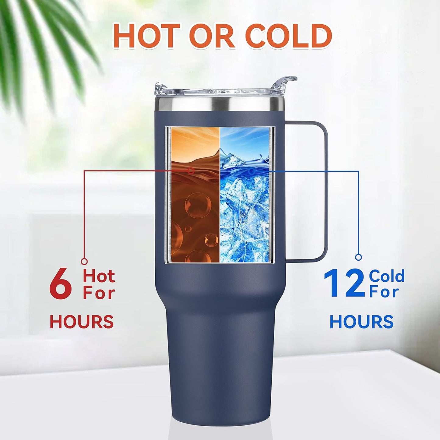 40 oz Stainless Steel Tumbler with Handle, Vacuum Insulated Tumblers Bulk, Reusable Double Wall Travel Coffee Mug, Durable Powder Coated Water Bottles(Army Green, 4)