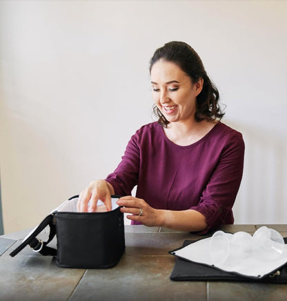 Cold Gold Breastmilk Cooler with Ice Pack (Groovy)