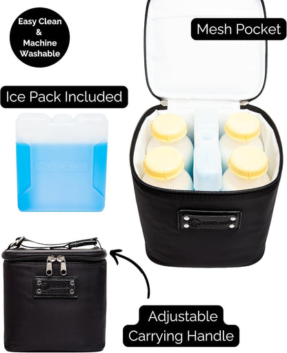 Cold Gold Breastmilk Cooler with Ice Pack (Groovy)
