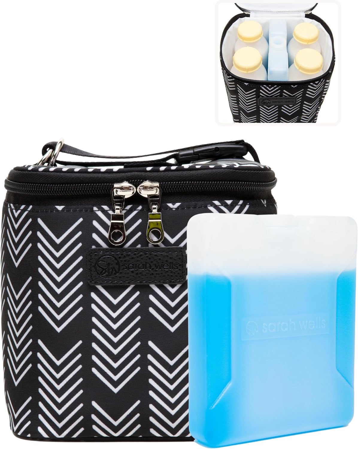 Cold Gold Breastmilk Cooler with Ice Pack (Groovy)