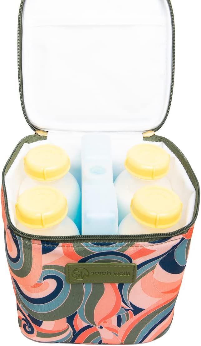 Cold Gold Breastmilk Cooler with Ice Pack (Groovy)