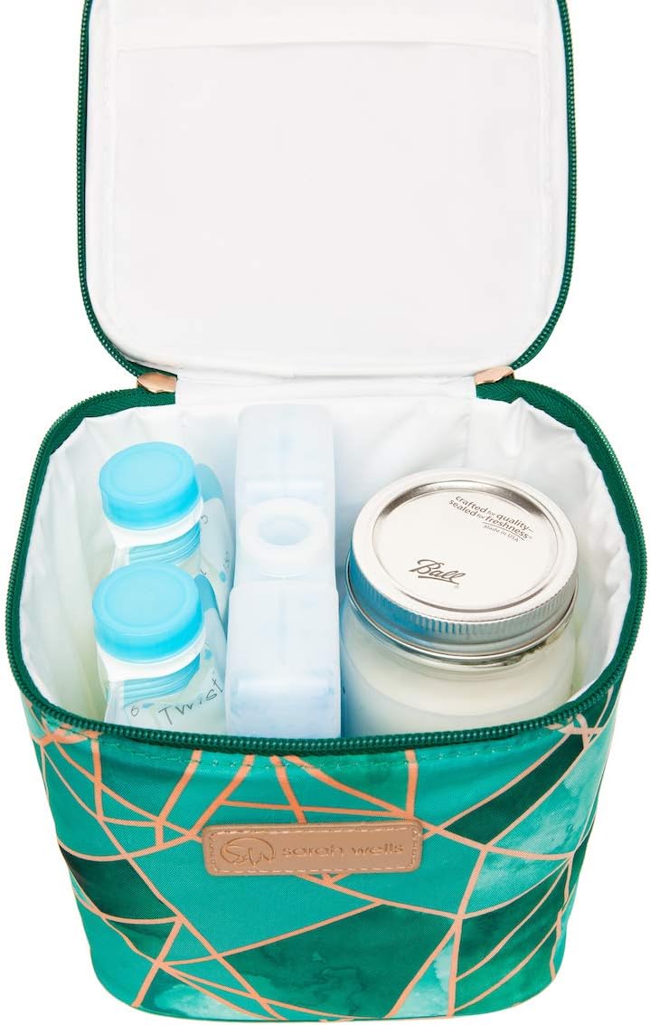 Cold Gold Breastmilk Cooler with Ice Pack (Groovy)