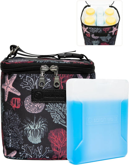 Cold Gold Breastmilk Cooler with Ice Pack (Groovy)
