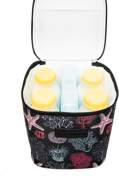 Cold Gold Breastmilk Cooler with Ice Pack (Groovy)