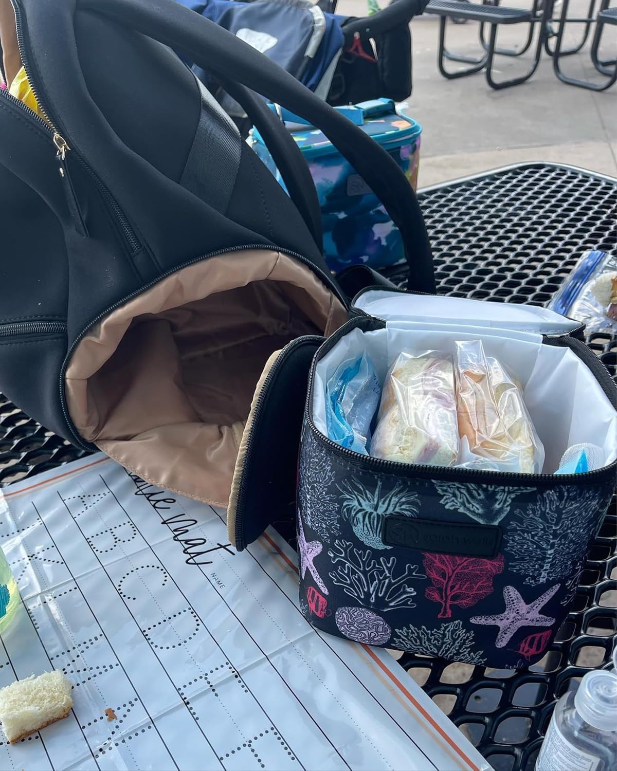 Cold Gold Breastmilk Cooler with Ice Pack (Groovy)