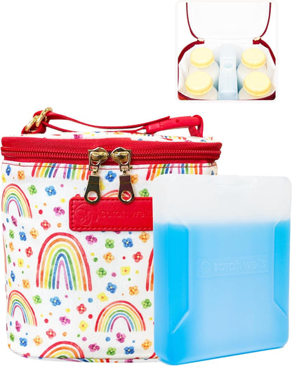 Cold Gold Breastmilk Cooler with Ice Pack (Groovy)