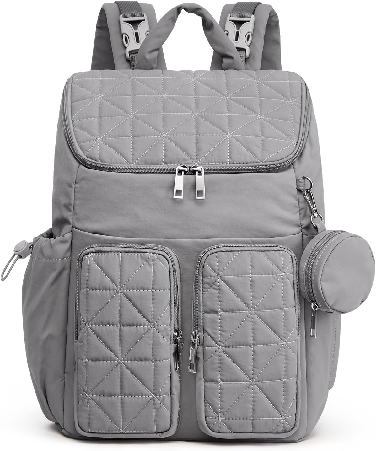 Diaper Bag Backpack for Moms Dads Travel Baby Bag with Pacifier Case & Insulated Pockets,Black