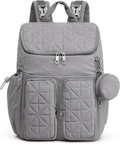 Diaper Bag Backpack for Moms Dads Travel Baby Bag with Pacifier Case & Insulated Pockets,Black