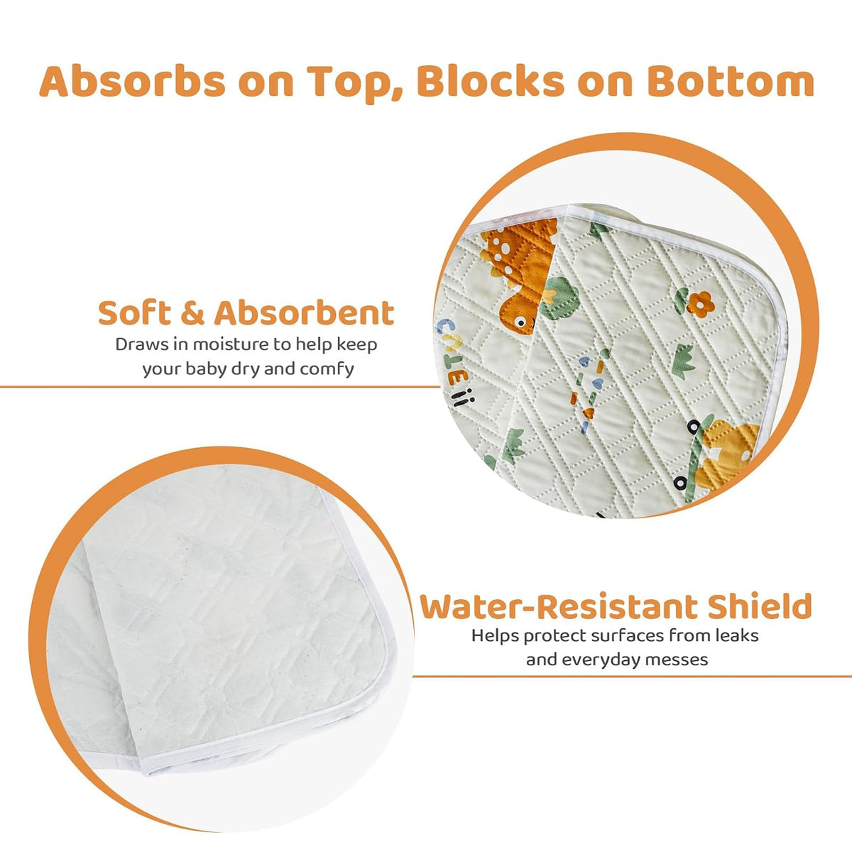 Diaper Changing Pad for Baby, Portable Changing Mat, 20"x27.5"
