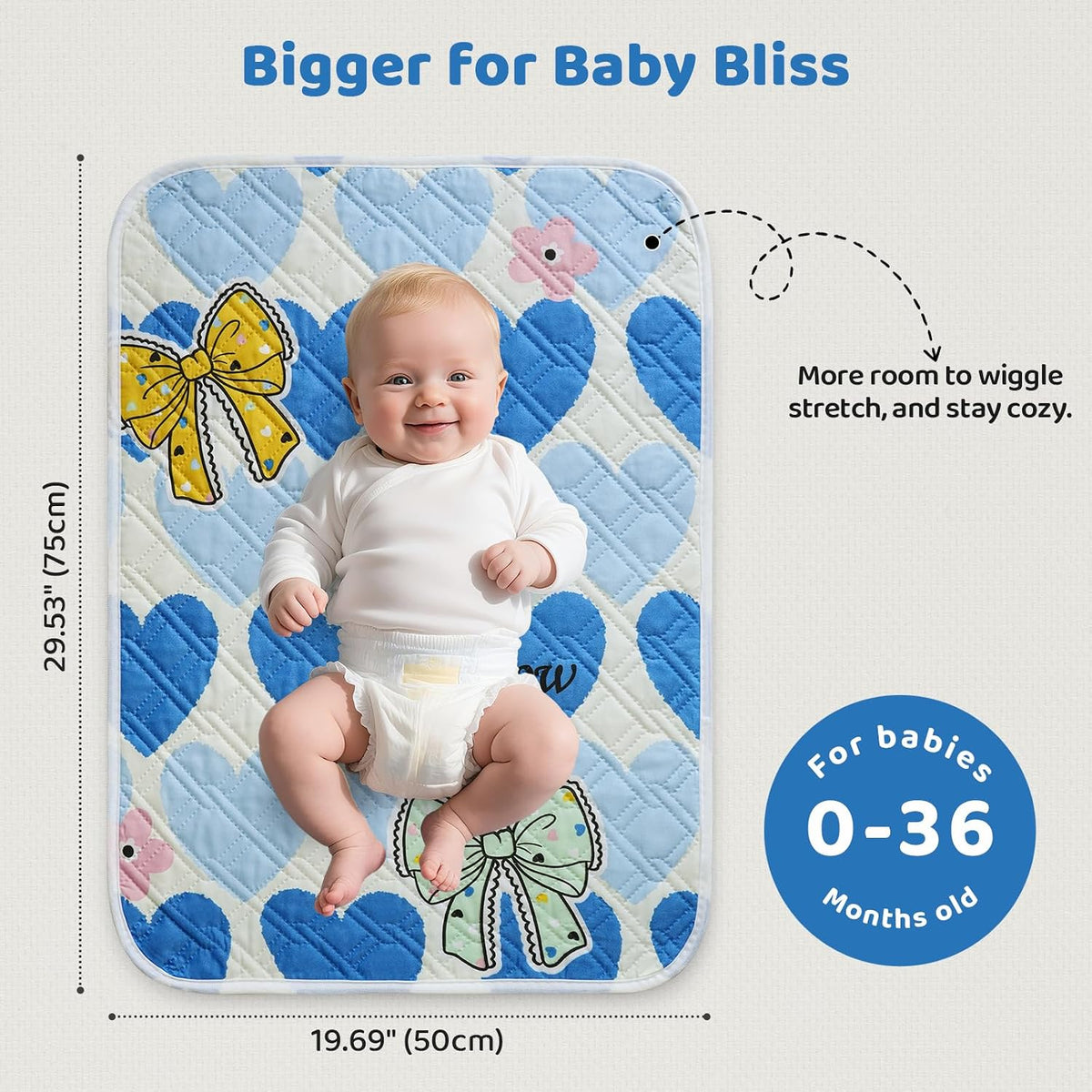 Diaper Changing Pad for Baby, Portable Changing Mat, 20"x27.5"