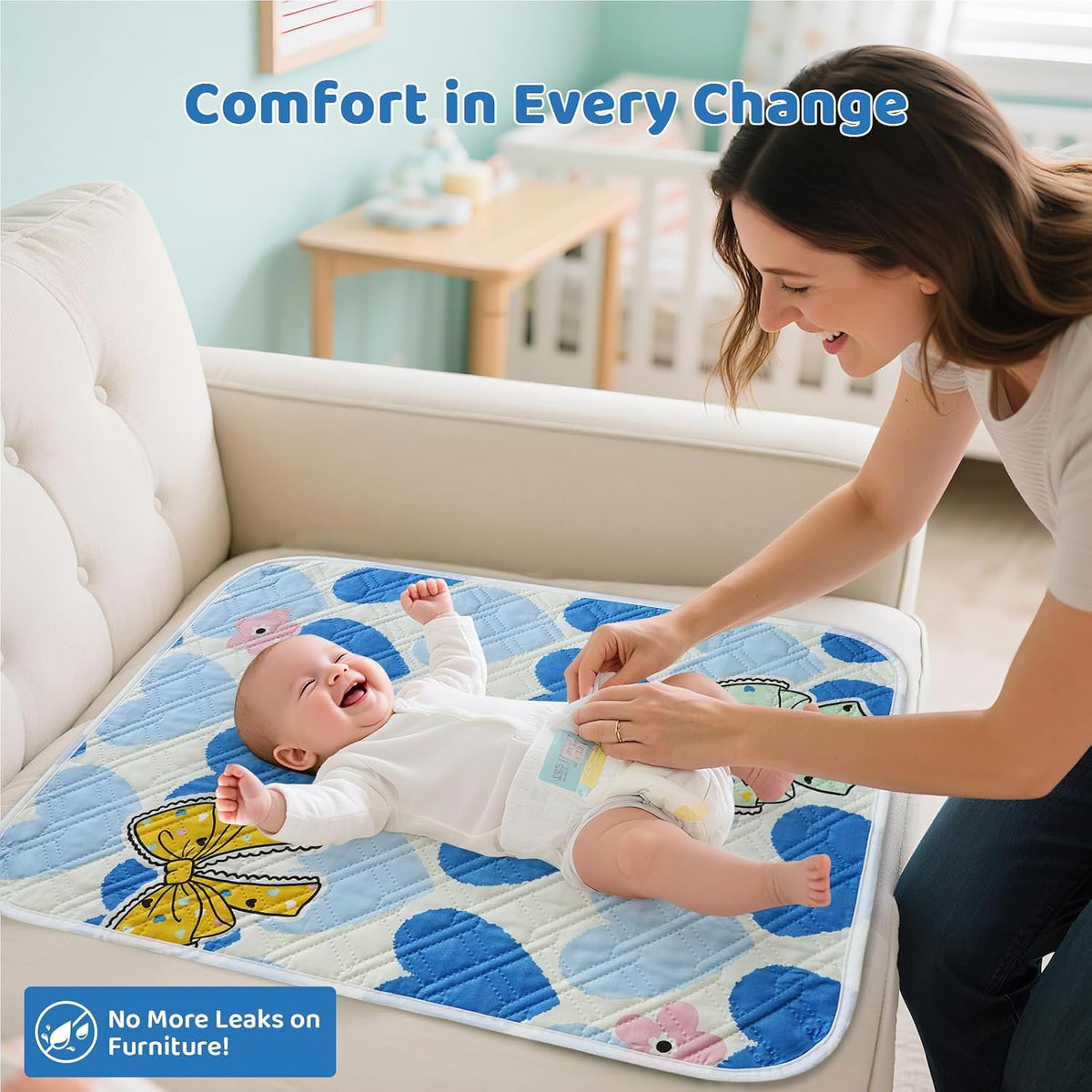 Diaper Changing Pad for Baby, Portable Changing Mat, 20"x27.5"