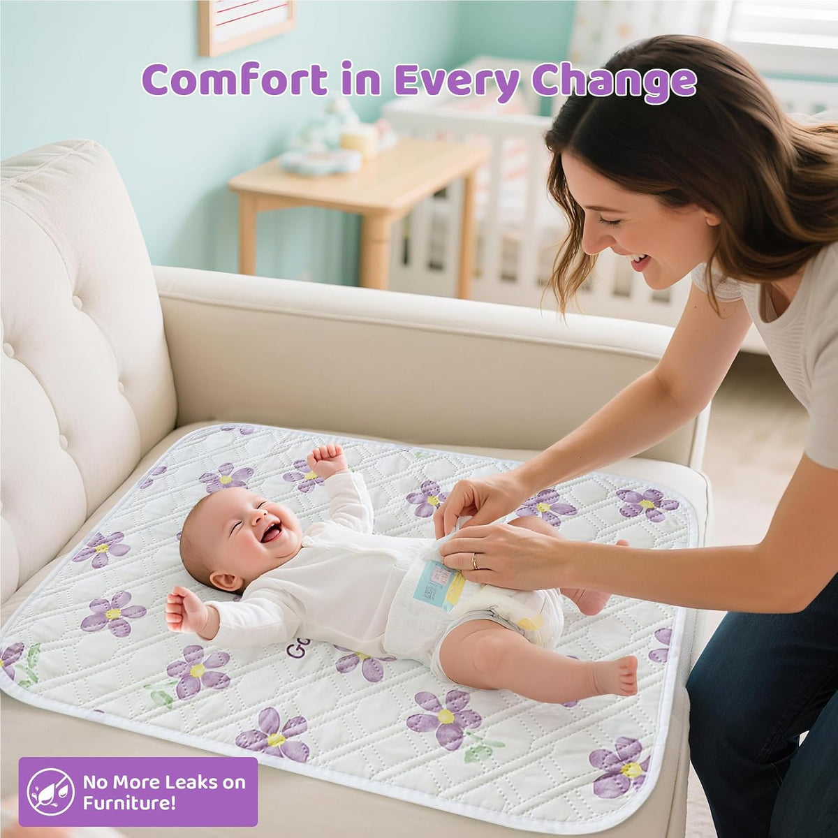 Diaper Changing Pad for Baby, Portable Changing Mat, 20"x27.5"