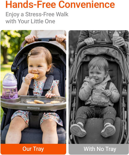 3 in 1 Universal Stroller Snack Tray with Cup & Phone Holder