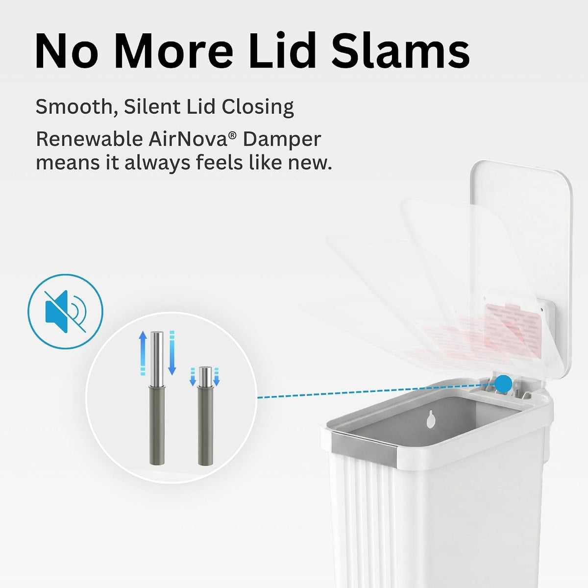 Patented 13 Gallon STEP Adult Diaper Pail, Fits Kitchen Bags, Odor Filter Trash Can Large 40+ Diapers Capacity, No Refills Needed, Incontinence Underwear Nursery Diapers ADA Compliant, Stainless Steel