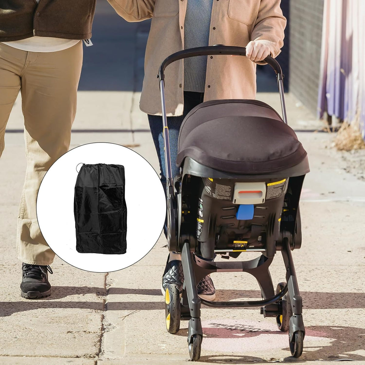 Stroller Travel Bag for Airplane Gate Check Water Resistant Heavy Duty Storage with Comfortable Dual Shoulder Straps Compatible with Single and Double Strollers Protects From