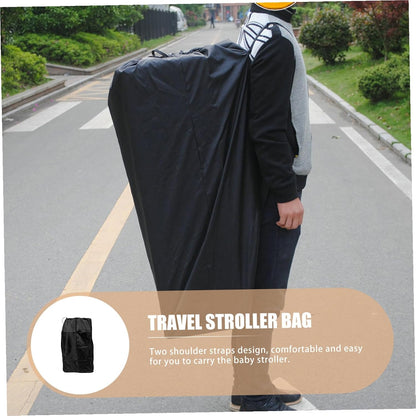 Stroller Travel Bag for Airplane Gate Check Water Resistant Heavy Duty Storage with Comfortable Dual Shoulder Straps Compatible with Single and Double Strollers Protects From