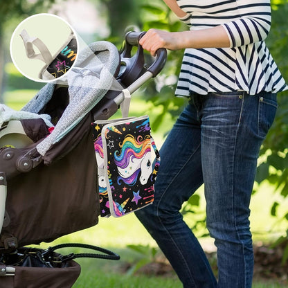Unicorns Dreams Design Portable Diaper Changing Pad Nursery
