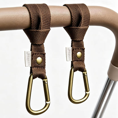 Baby Stroller Hooks for Bags, Black(2 Pack)- Simple to Use, Non-Slip