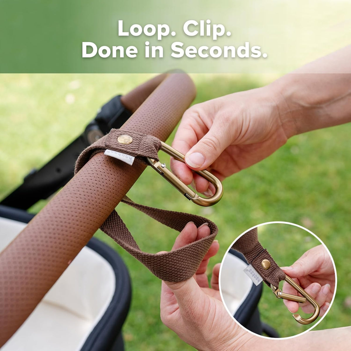 Baby Stroller Hooks for Bags, Black(2 Pack)- Simple to Use, Non-Slip