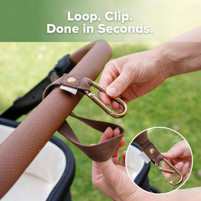 Baby Stroller Hooks for Bags, Black(2 Pack)- Simple to Use, Non-Slip