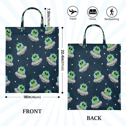 Aliens Spaceships Waterproof Travel Laundry Bag Washable 2 Packs