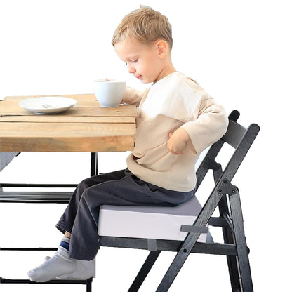 Toddler Booster Seat for Dining Table,PU Waterproof Kids Booster Seat for Table with Adjustable Straps,Non-Slip Bottom Booster Cushion for Kitchen Chair