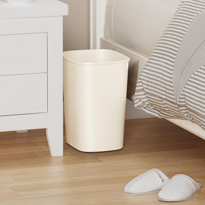 CEROELDA Bathroom Trash Can with Lid, 10L/2.6 Gal Small Garbage Can with Press Top Lid, Slim Plastic Waste Basket for Toilet, Office, Bedroom (Muti 1)
