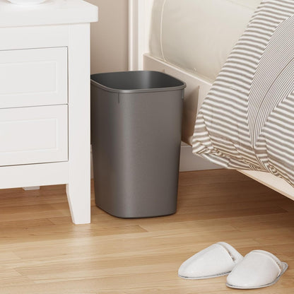 CEROELDA Bathroom Trash Can with Lid, 10L/2.6 Gal Small Garbage Can with Press Top Lid, Slim Plastic Waste Basket for Toilet, Office, Bedroom (Muti 1)