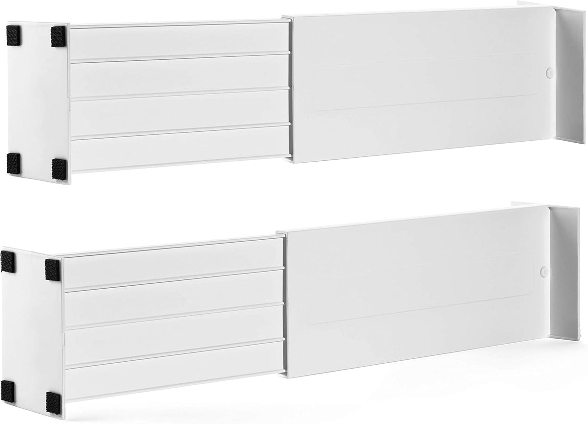 Dresser Drawer Dividers, 4 Pk + 3 Cross Dividers, 4.5" Deep