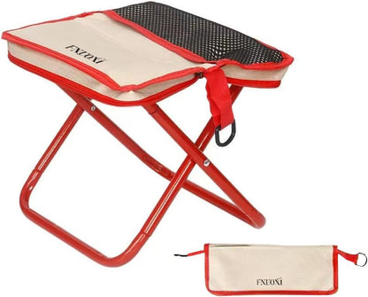 Mini 2-in-1 Folding Stool, Crossbody Bag Chair, Steel Oxford Seat