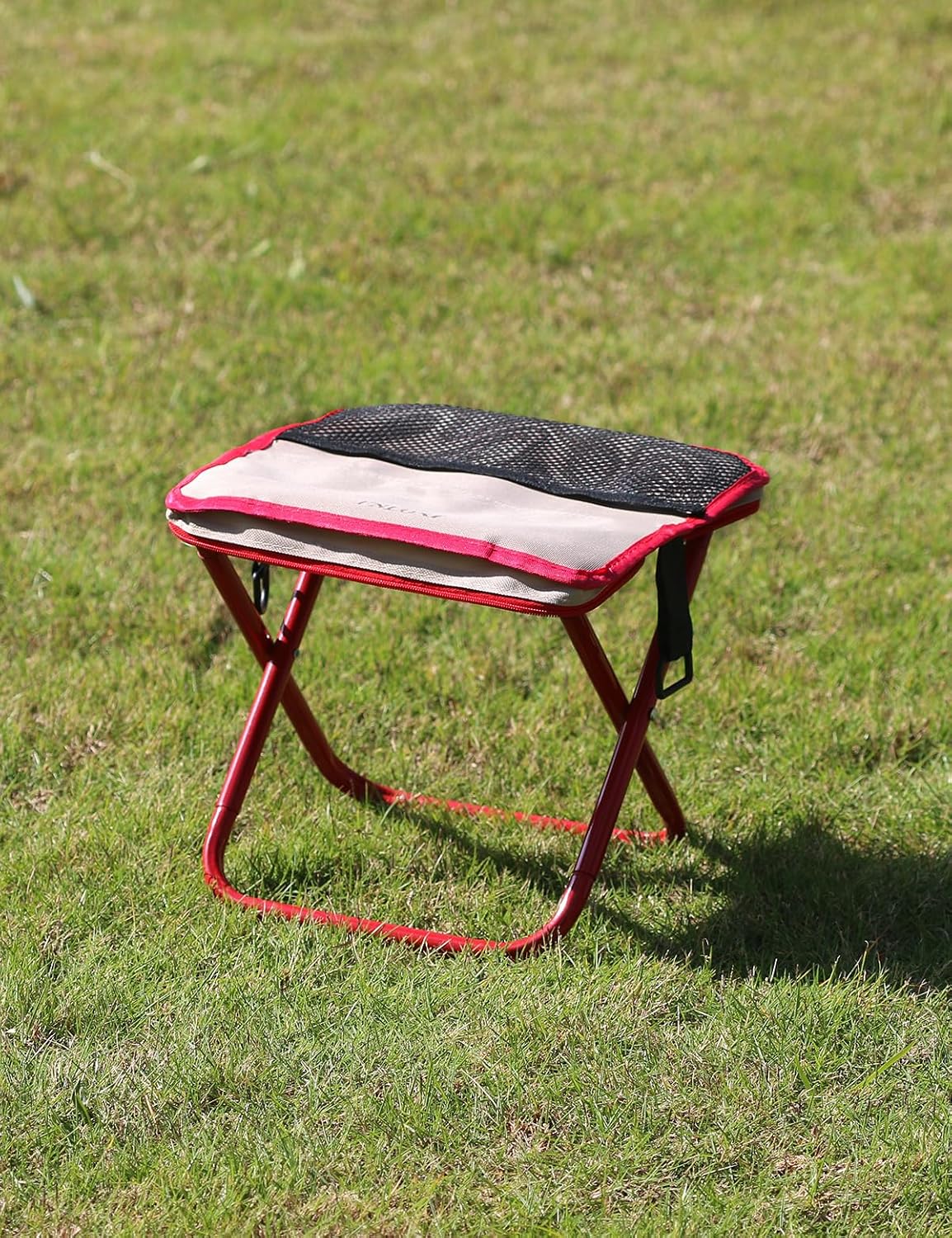 Mini 2-in-1 Folding Stool, Crossbody Bag Chair, Steel Oxford Seat