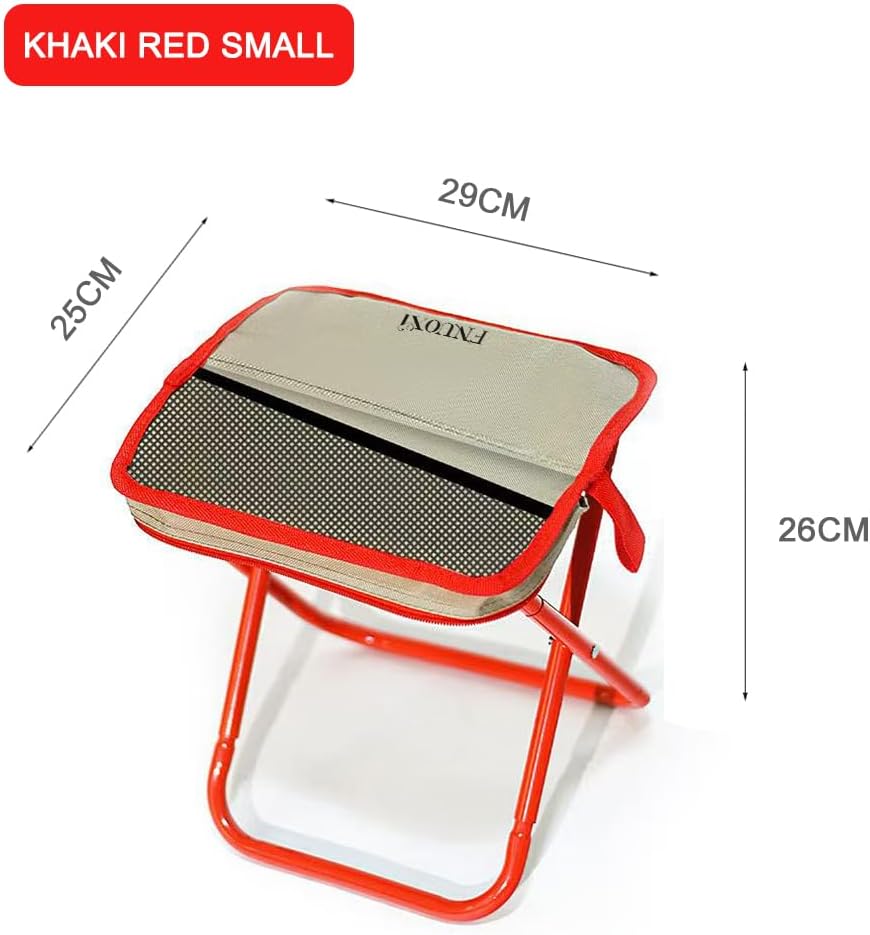 Mini 2-in-1 Folding Stool, Crossbody Bag Chair, Steel Oxford Seat