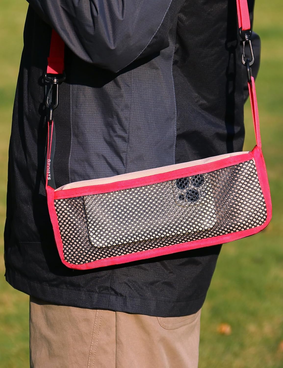 Mini 2-in-1 Folding Stool, Crossbody Bag Chair, Steel Oxford Seat