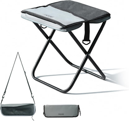 Mini 2-in-1 Folding Stool, Crossbody Bag Chair, Steel Oxford Seat