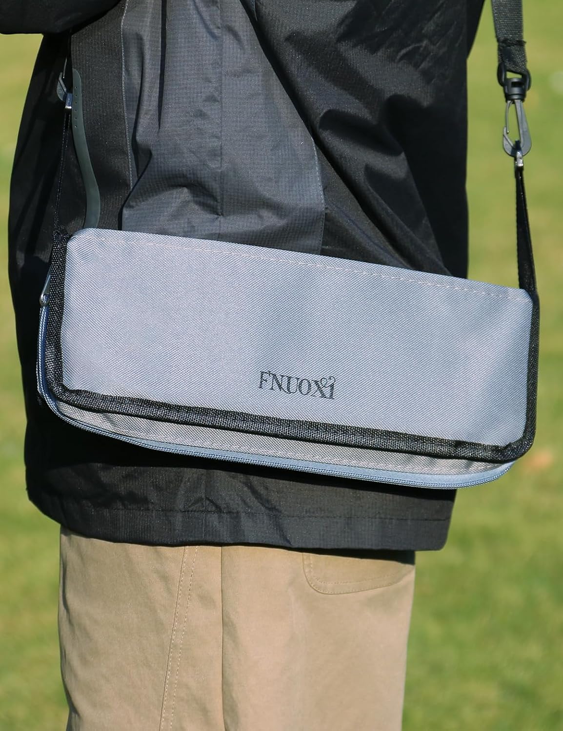 Mini 2-in-1 Folding Stool, Crossbody Bag Chair, Steel Oxford Seat