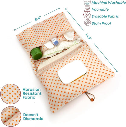 HAMUR Baby Diaper Bag Organizer – Compact & Foldable Stroller Pouch for Newborn Essentials | Travel-Friendly | Fits Boys & Girls (Halloween)