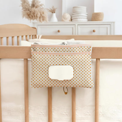 HAMUR Baby Diaper Bag Organizer – Compact & Foldable Stroller Pouch for Newborn Essentials | Travel-Friendly | Fits Boys & Girls (Halloween)
