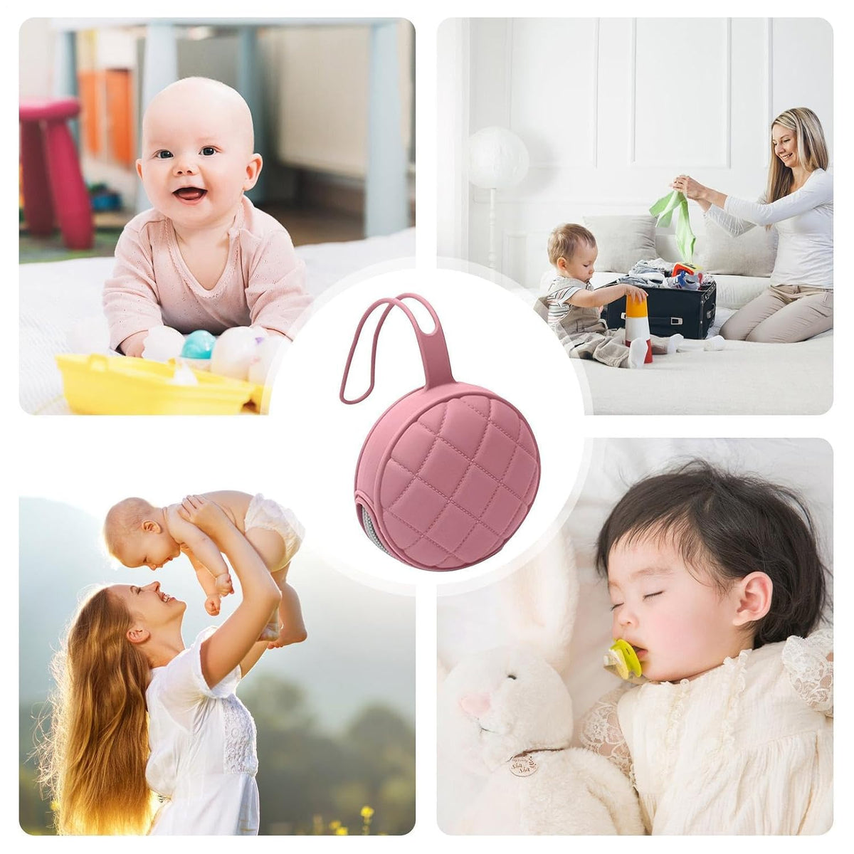Pacifier Holder Case Storage Container Pacifier Silicone Container Box