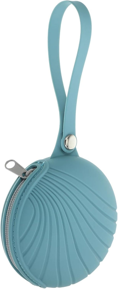 Adorable Organizer Bag Soft Zipper Silicone Case for Pacifiers Toys Napkins Clip Holder for Stroller Diaper Bag