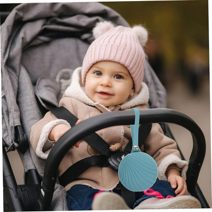 Adorable Organizer Bag Soft Zipper Silicone Case for Pacifiers Toys Napkins Clip Holder for Stroller Diaper Bag